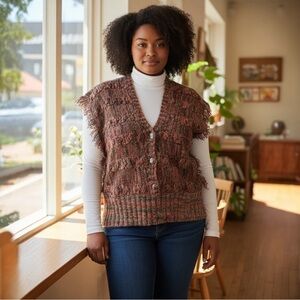 Women's Brown Sweater Vest